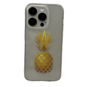 Unleash Juicy Joy: Dress Your iPhone 14 Pro in a Golden Pineapple Clear‎ Case!